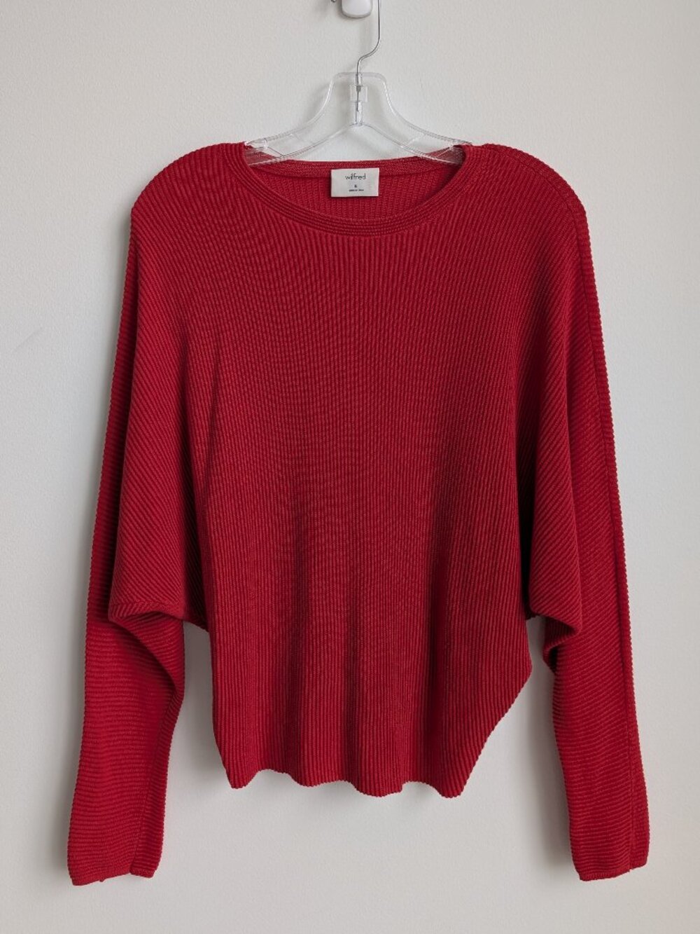 ARITZIA WILFRED Ribbed Dolman Sleeve Top | Medium
